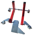 Rode zijsteunen in breedte verstelbaar