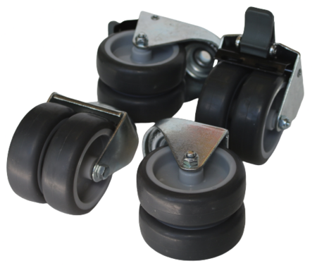 Satz Doppelr&auml;der Gleitlager | Motor-Mover Hinterrad